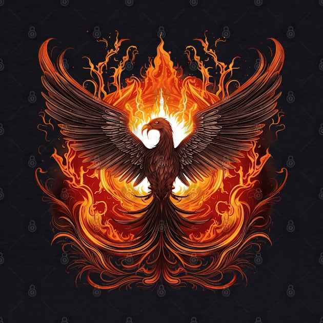 Burning Phoenix Bird Of Fire by origato
